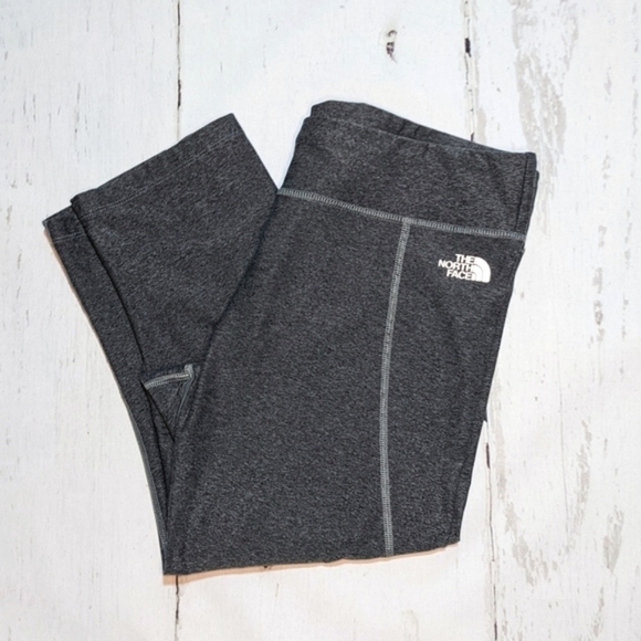 The North Face Pants - The North Face Grey Gray Capri Athletic Athleisure Leggings